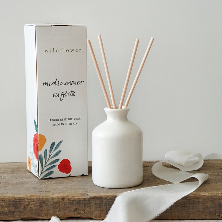 Midsummer Nights Ceramic Reed Diffuser – Wildflower